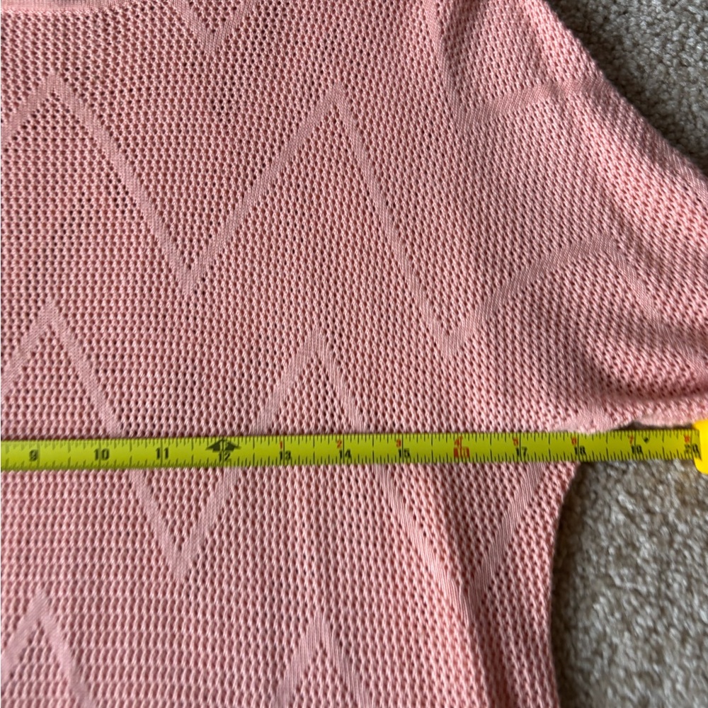 Peach Chevron Knit Sweater with Peach Camisole - Picture 14 of 16